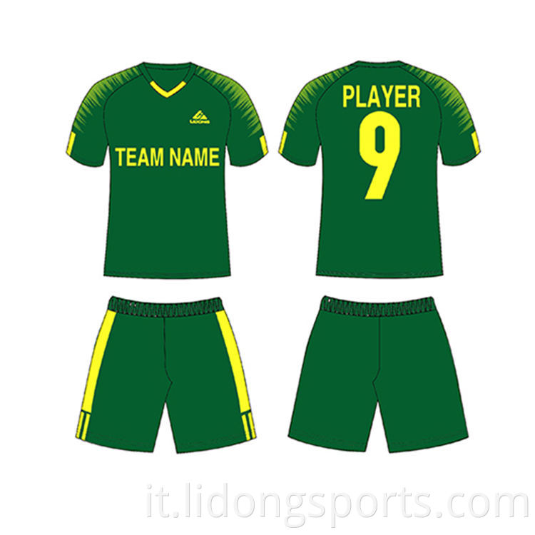 Lidong Ultime pattern Design Soccer Soccer Team Training Uniforms 100% Polyester personalizzate Maglie da calcio